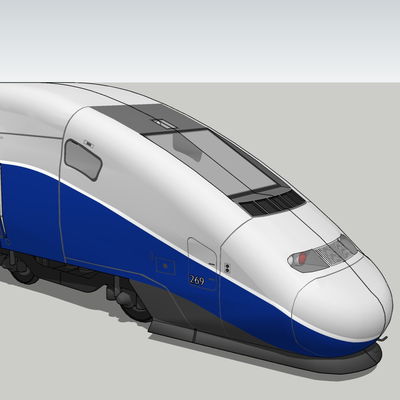 modern high-speed train