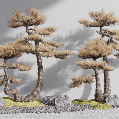 Neo-Chinese Style Welcome Pine Landscape Tree