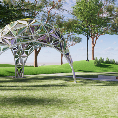 Modern curve shaped landscape gallery