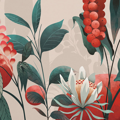 Flower Mural Wallpaper