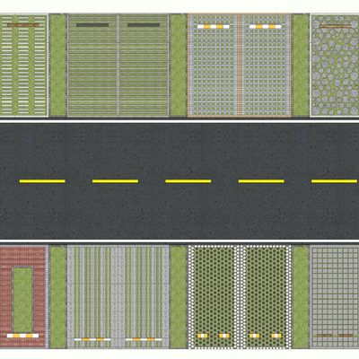 Modern ecological parking lot brick