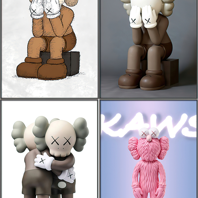 Kaws Hanging Paintings