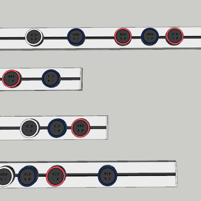 Modern rail socket slide rail socket