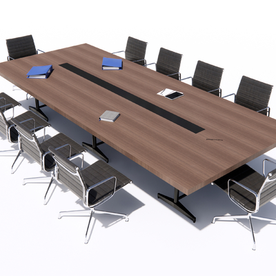 Modern Conference Table and Chair