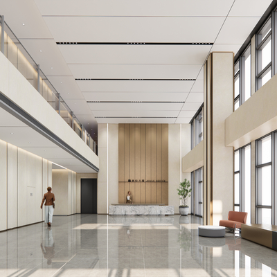 Modern Office Building Lobby