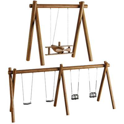 Modern Wooden Swing