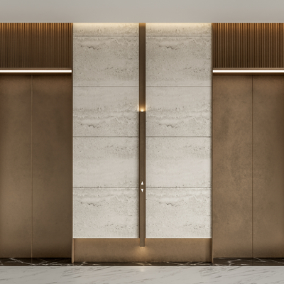 modern elevator door