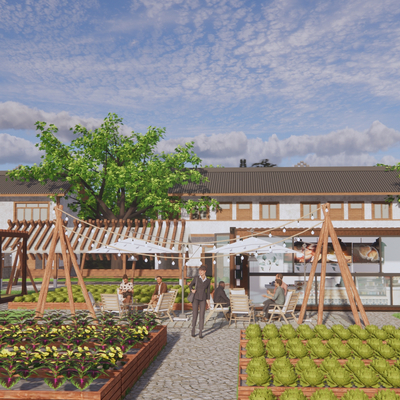 Modern Country Courtyard