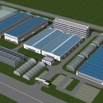 Modern Logistics Park Plant Vegetable Greenhouse