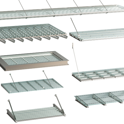 Modern glass canopy