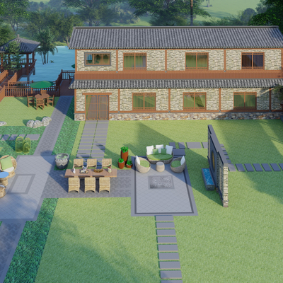 New Chinese rural farmhouse