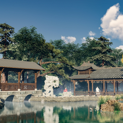 Chinese-style Antique Corridor