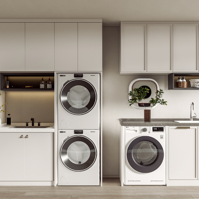 Modern Laundry Cabinet