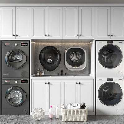 Modern Laundry Cabinet