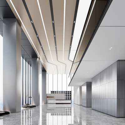 Modern Company Office Lobby