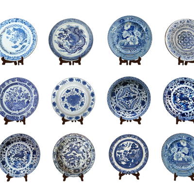 New Chinese Dishes Porcelain Ornaments