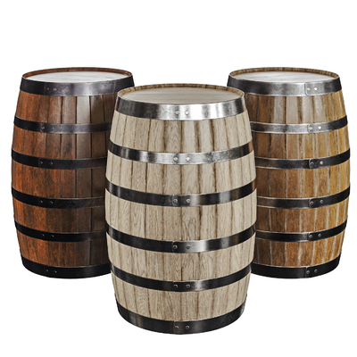 Industrial wind wooden barrel