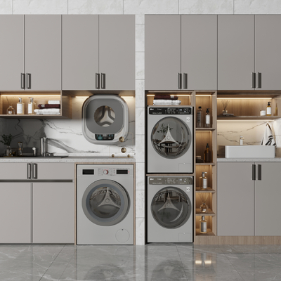 Modern Laundry Cabinet