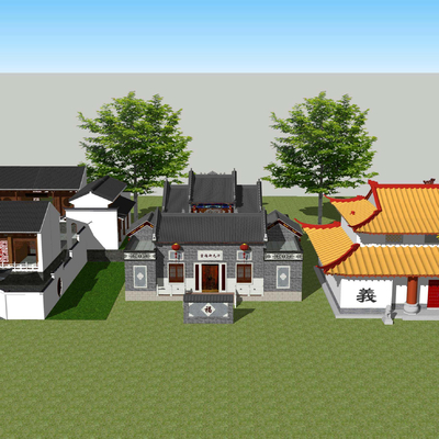 New Chinese-style Sacrificial Ancestral Hall