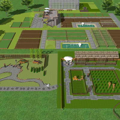 New Chinese-style Rural Parent-child Farm