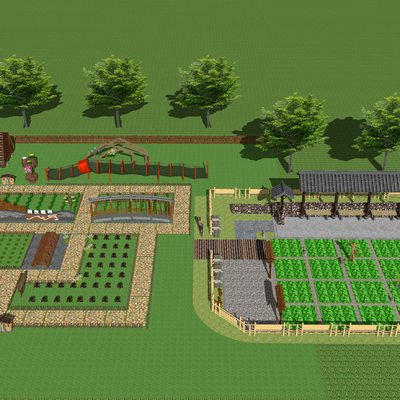 New Chinese-style Rural Parent-child Farm