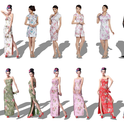 Modern Cheongsam Beauty Girl Woman