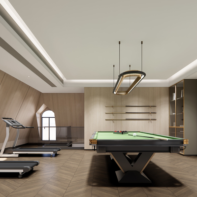 Modern Billiard Room