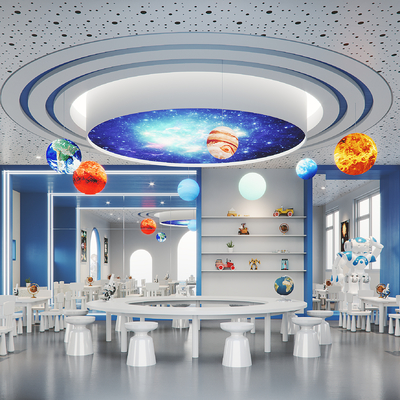 Modern Kindergarten Science and Technology Room