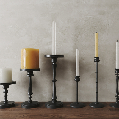 Industrial wind candlestick lamp