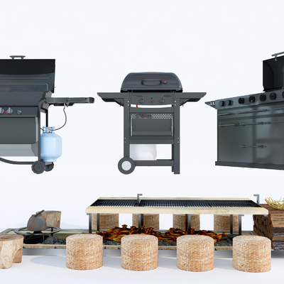 Modern outdoor grill