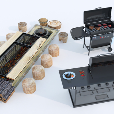 Modern outdoor grill