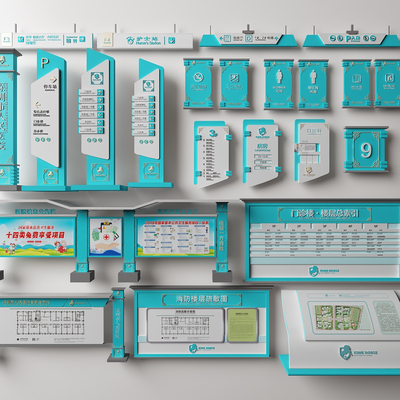 Modern Hospital Medical Signs Signs