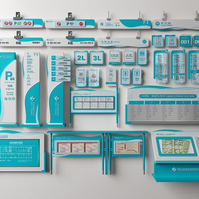 Modern Hospital Medical Signs Signs