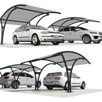 Modern carport awning