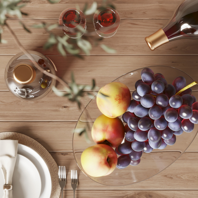 Modern fruit plate fruit