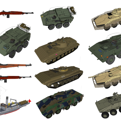 Modern tanks, armored vehicles, military equipment