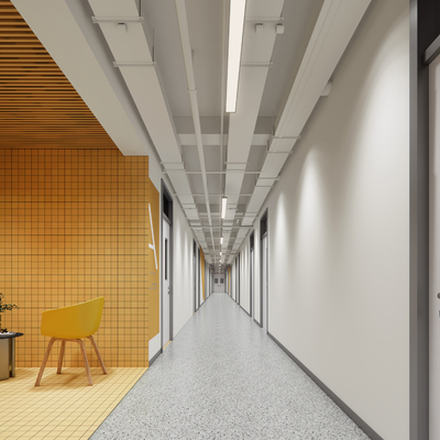 Modern School Corridor