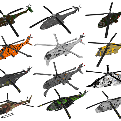 modern military helicopter gunships