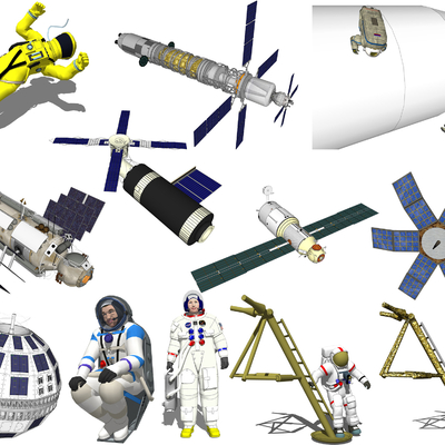 Modern Satellite Space Station