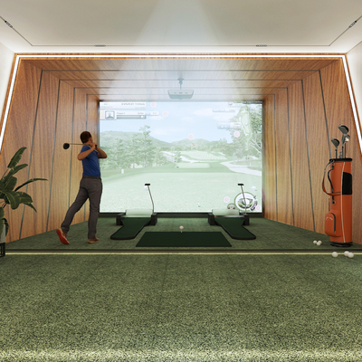 Modern Golf Room