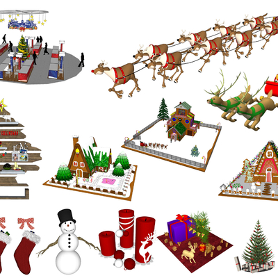 Modern Christmas ornaments Art Display