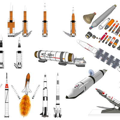 modern spaceship rocket