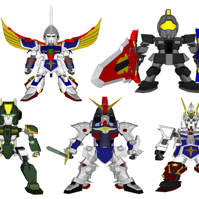 Modern anime Gundam robot