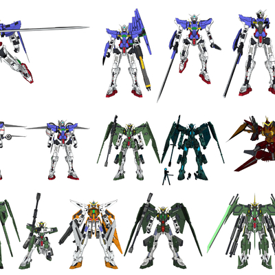 Modern anime Gundam robot