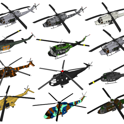 modern military helicopter gunships