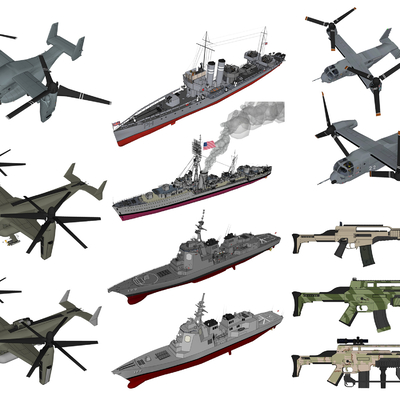 modern warship armed helicopter military equipment