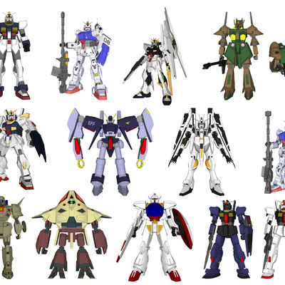 Modern anime Gundam robot