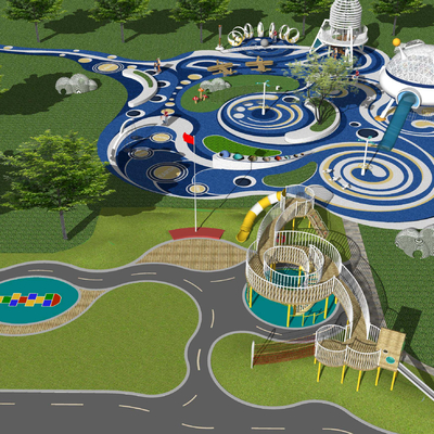 Modern children's amusement park