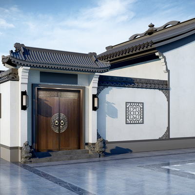 Appearance of new Chinese-style Huizhou architecture