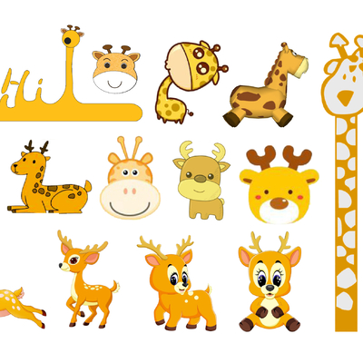 Modern Cartoon Animal Wall Decoration Pendant